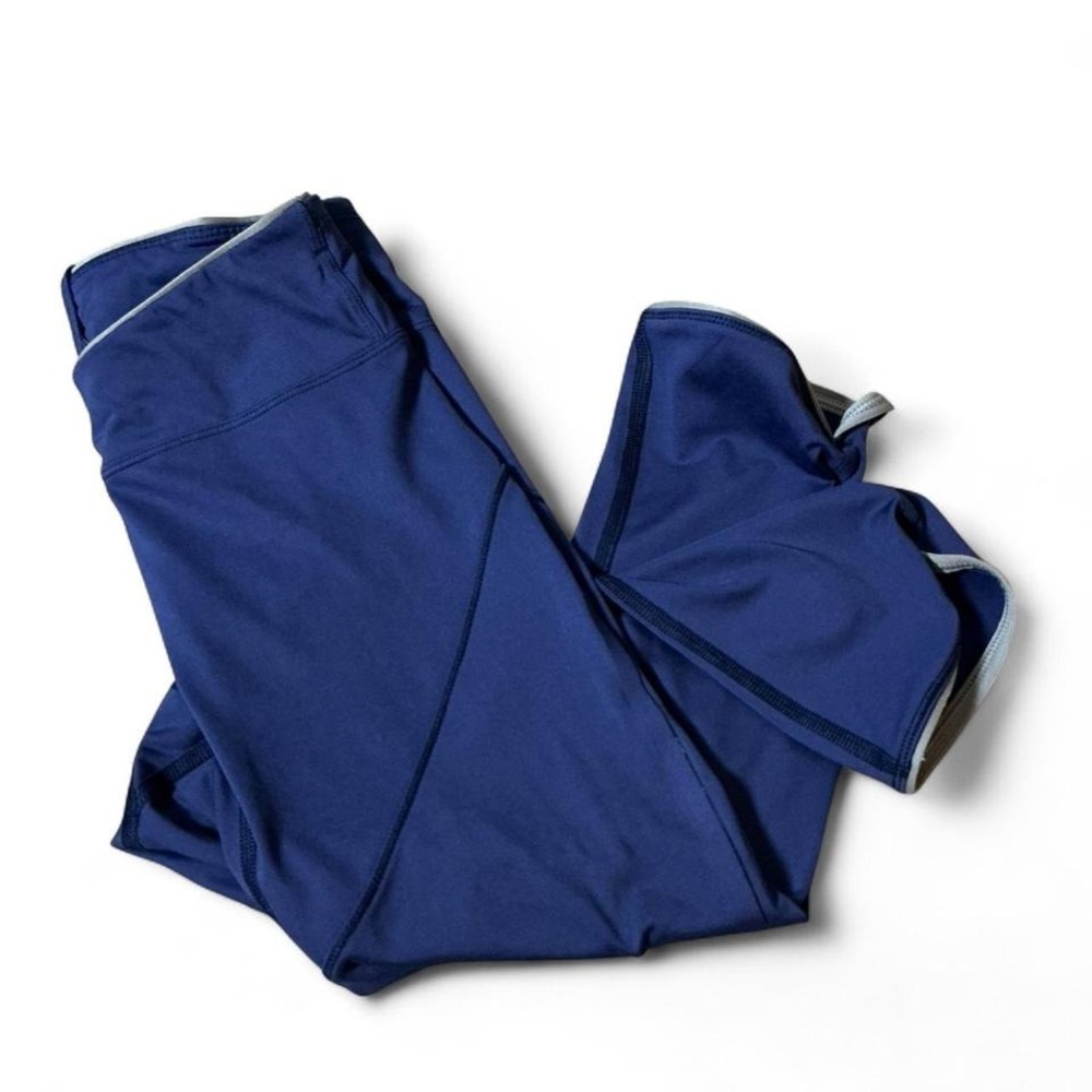 The North Face Gorpcore Granola Womens Blue Cropped Leggings Capri Running XS TP